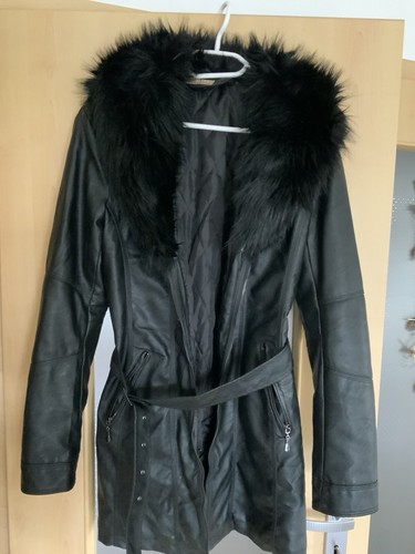 Leder jacke mit - leder,