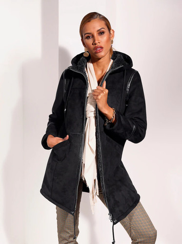 Jacke schwarz heine damen - jacke,