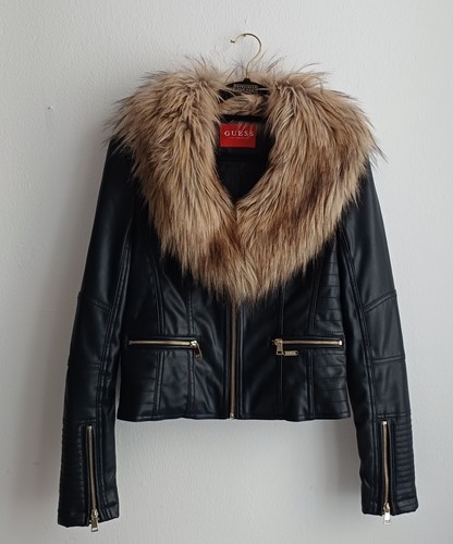 Guess damen lederimitatjacke - guess,